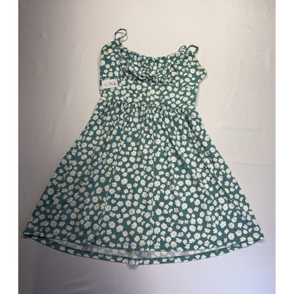 Aeropostale Seriously Soft Green Floral Strappy Sundress Fit & Flare Size S